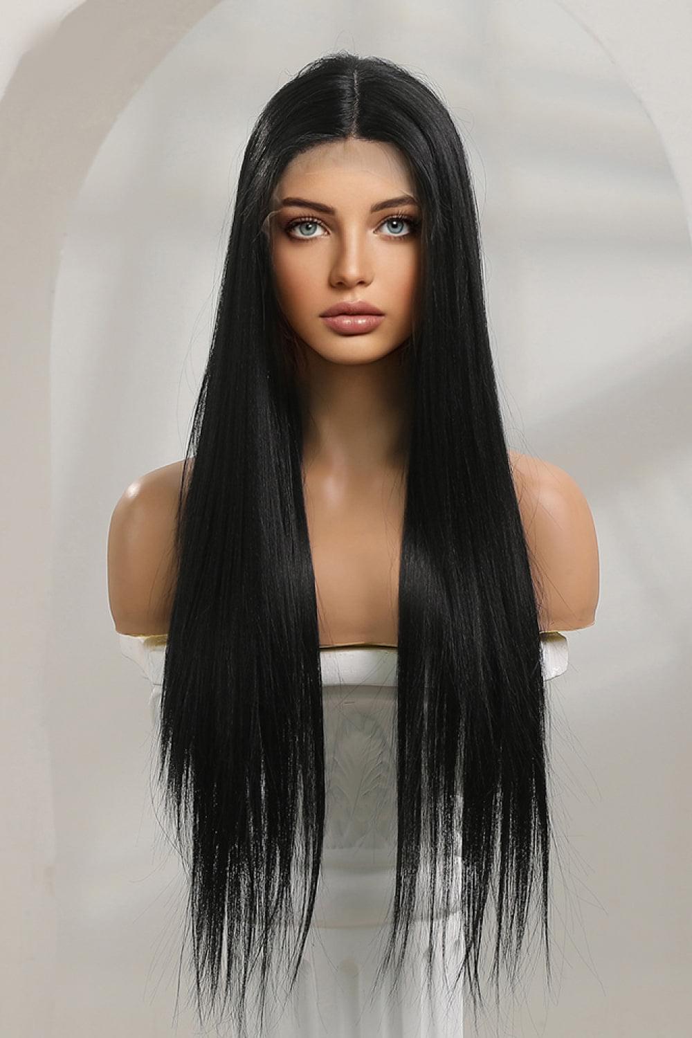 13*2" Long Lace Front Straight Synthetic Wigs 26" Long 150% Density