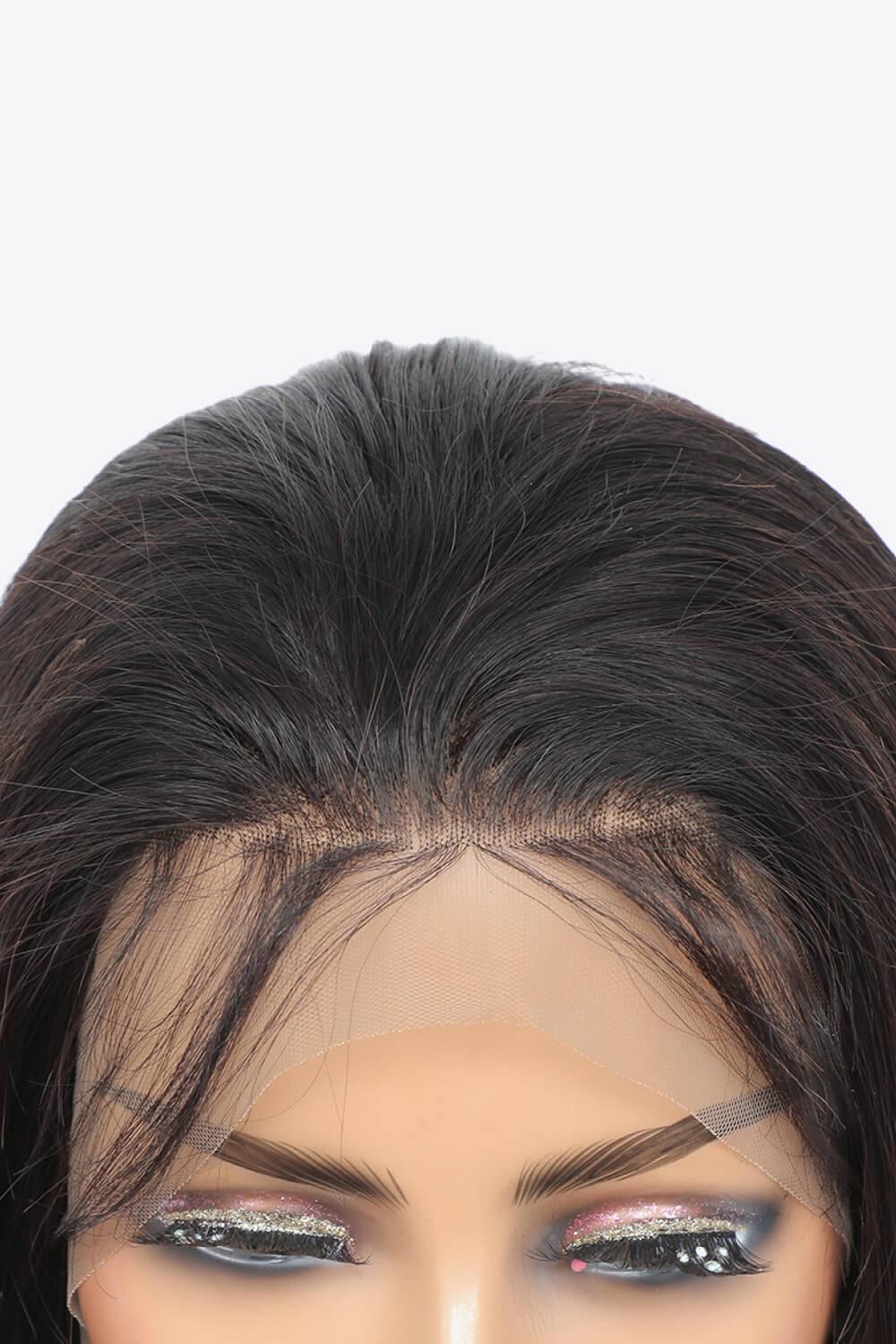 18" 13x4 Lace Front Wigs Virgin Hair Natural Color 150% Density